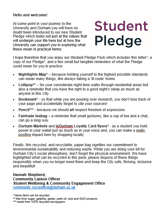 student pledge pic